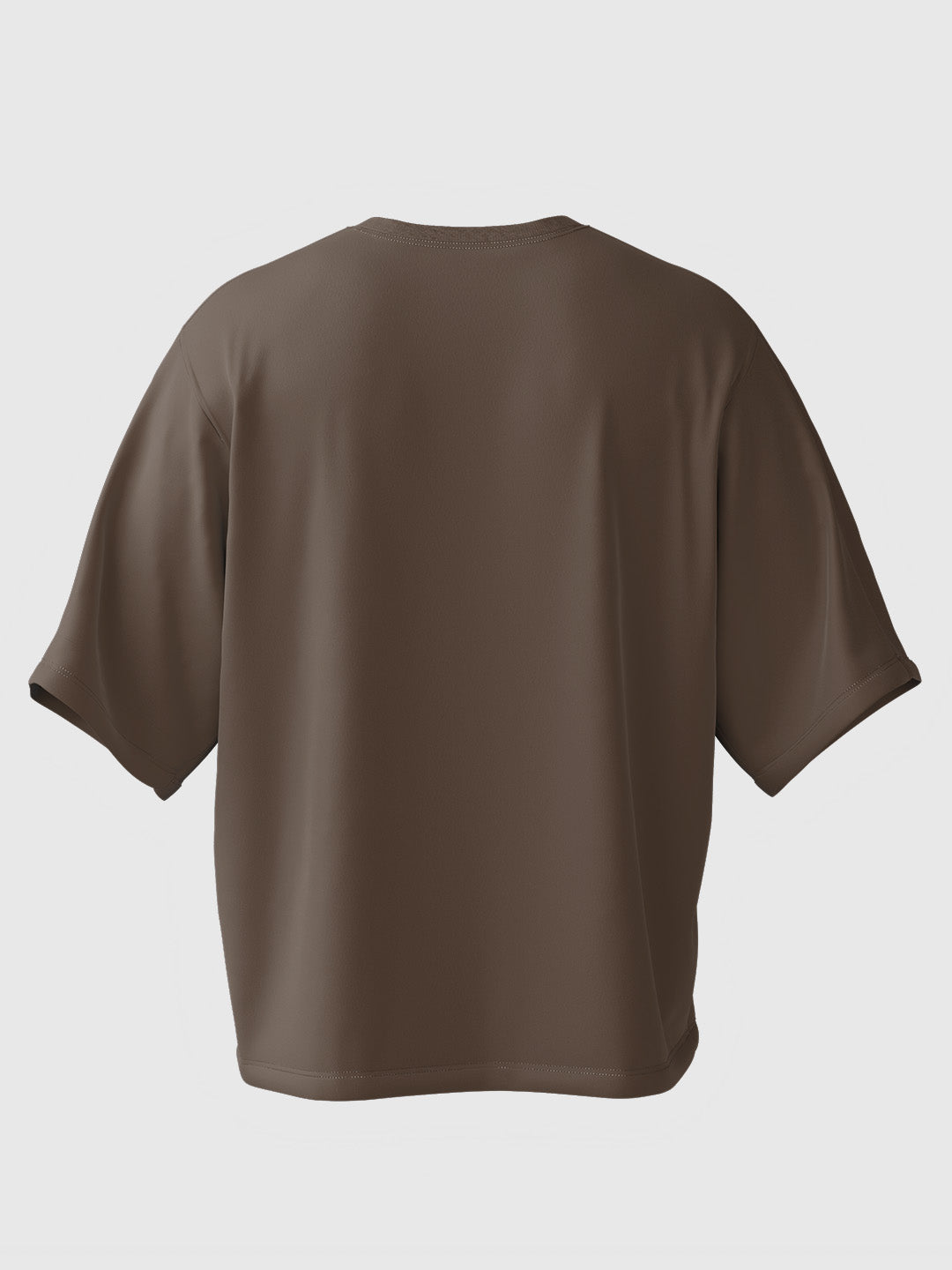Coffee Solid Oversized Tee