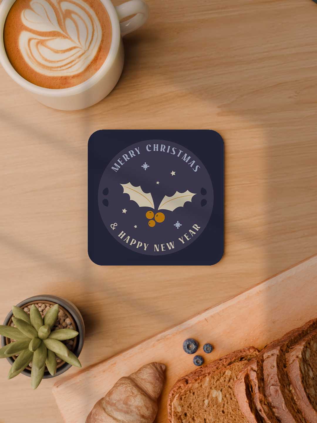 Christmas Graphic Coasters - Pack of 6