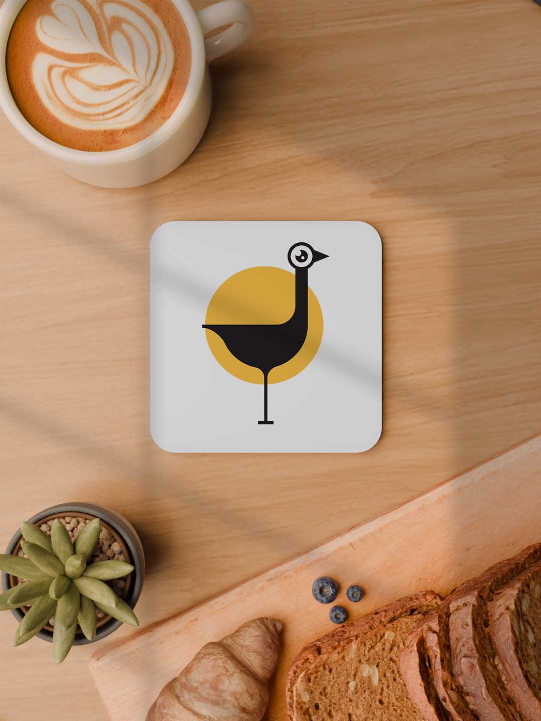 Birdy Nest Graphic Coasters - Pack of 6