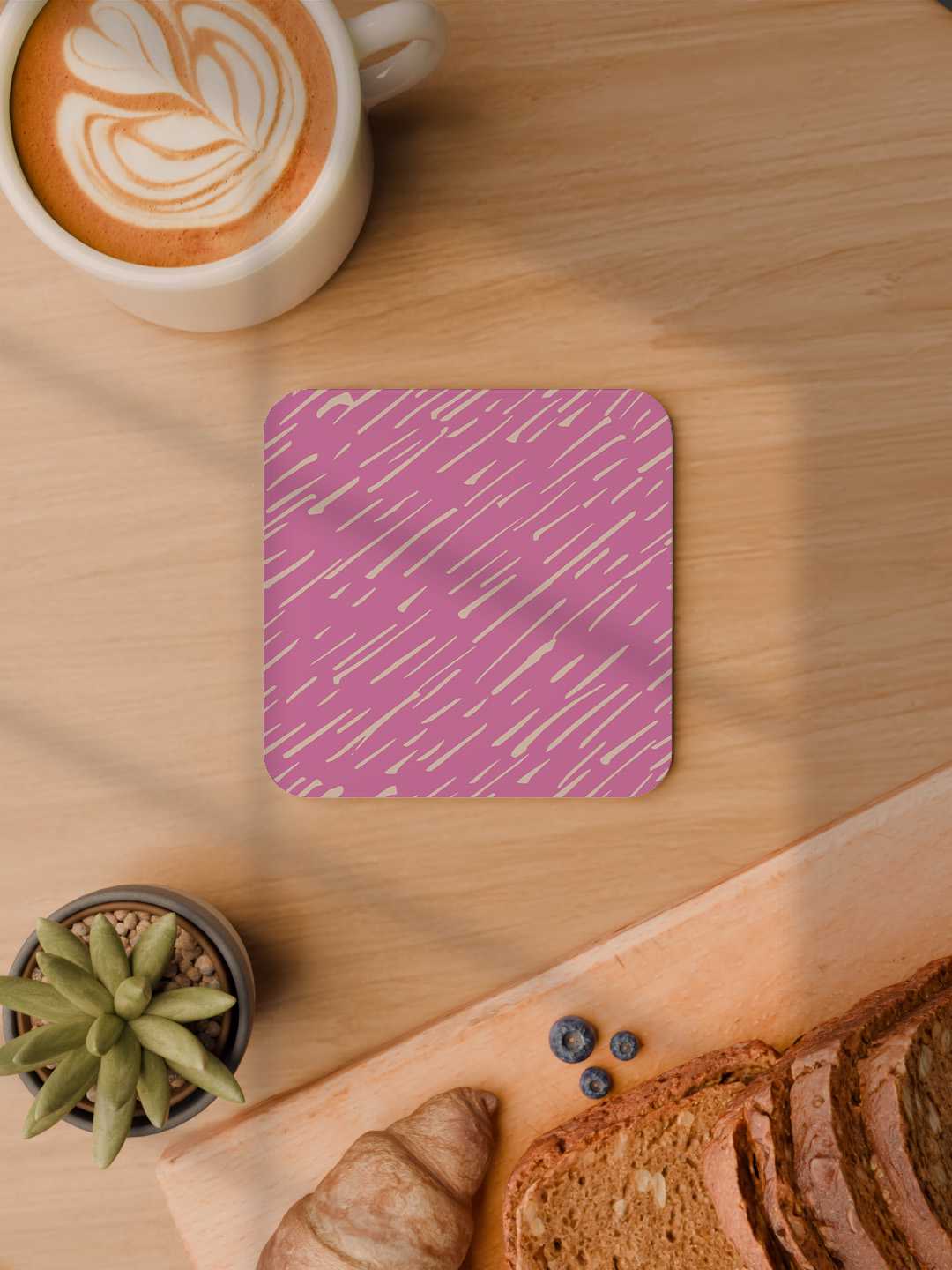 Doodle Pop Pattern Graphic Coasters - Pack of 6
