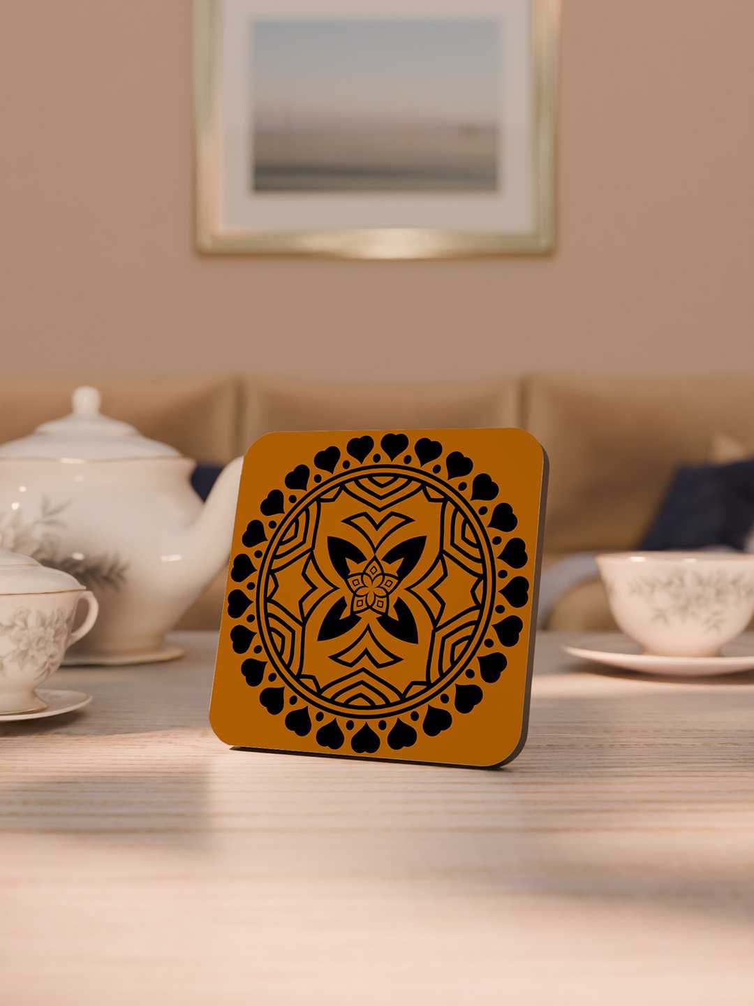 Ethnicity Pattern Graphic Coasters - Pack of 6
