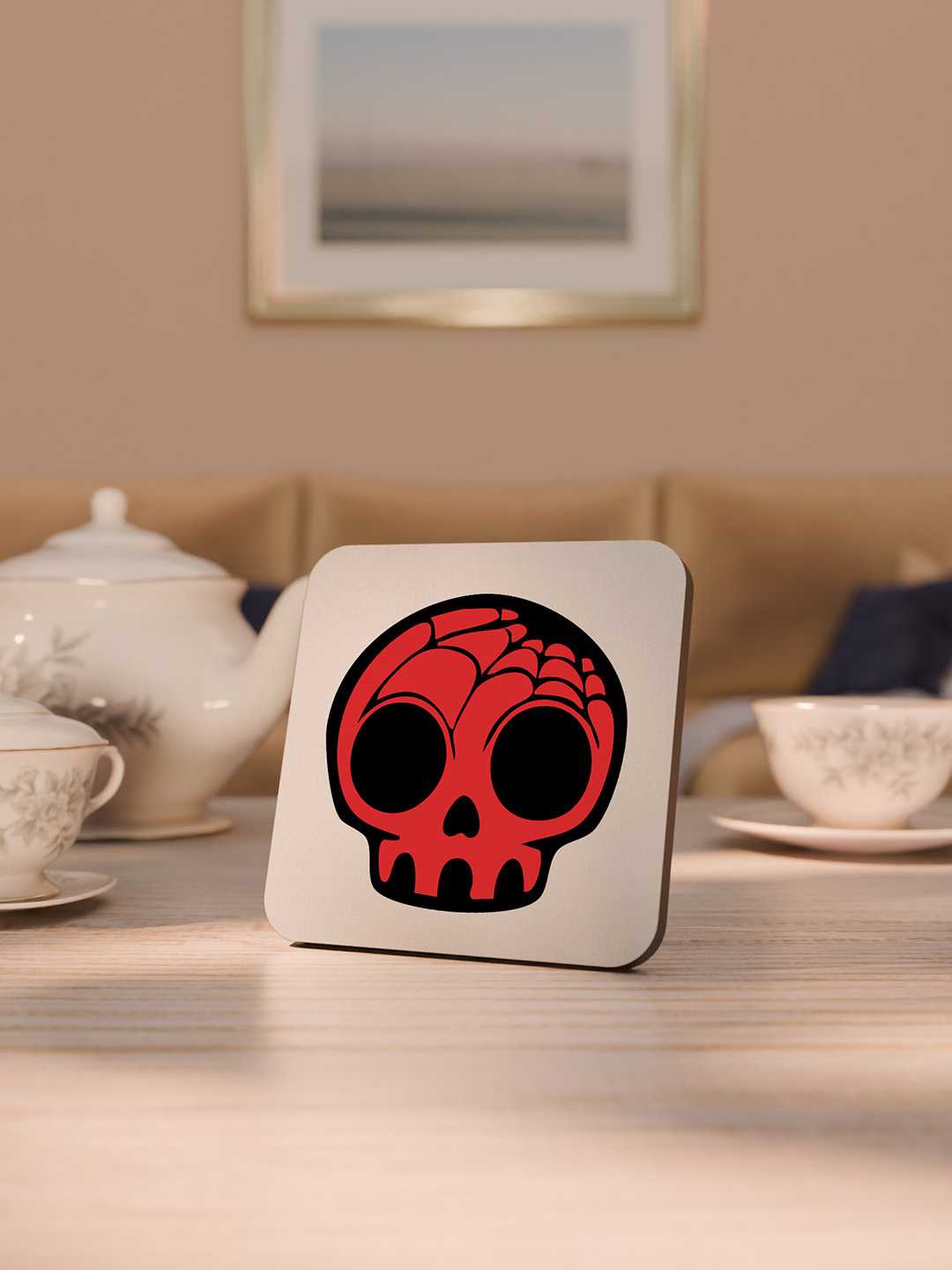 Skull Graphic Coasters - Pack of 6