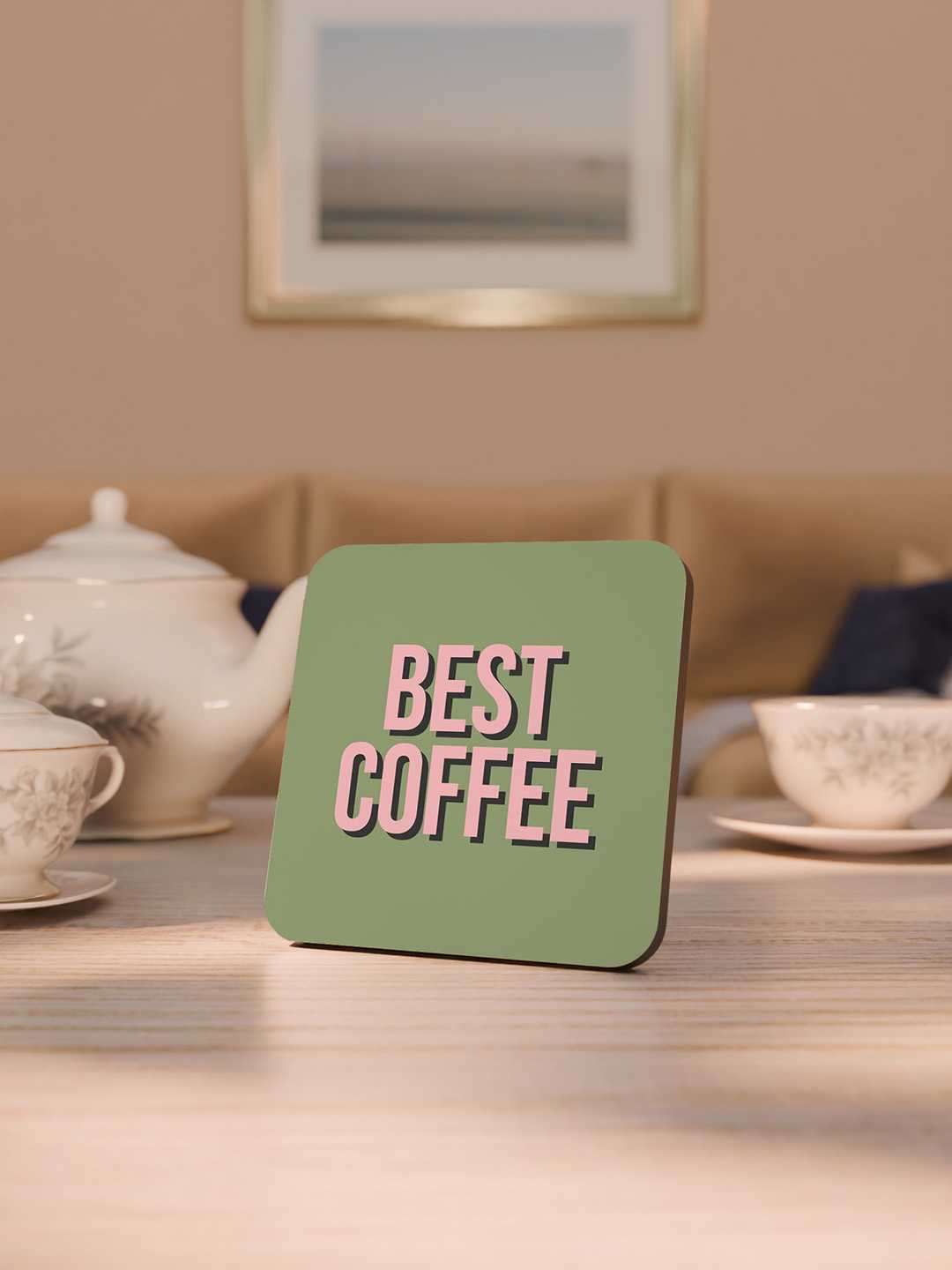 Love and Latte Graphic Coasters - Pack of 6