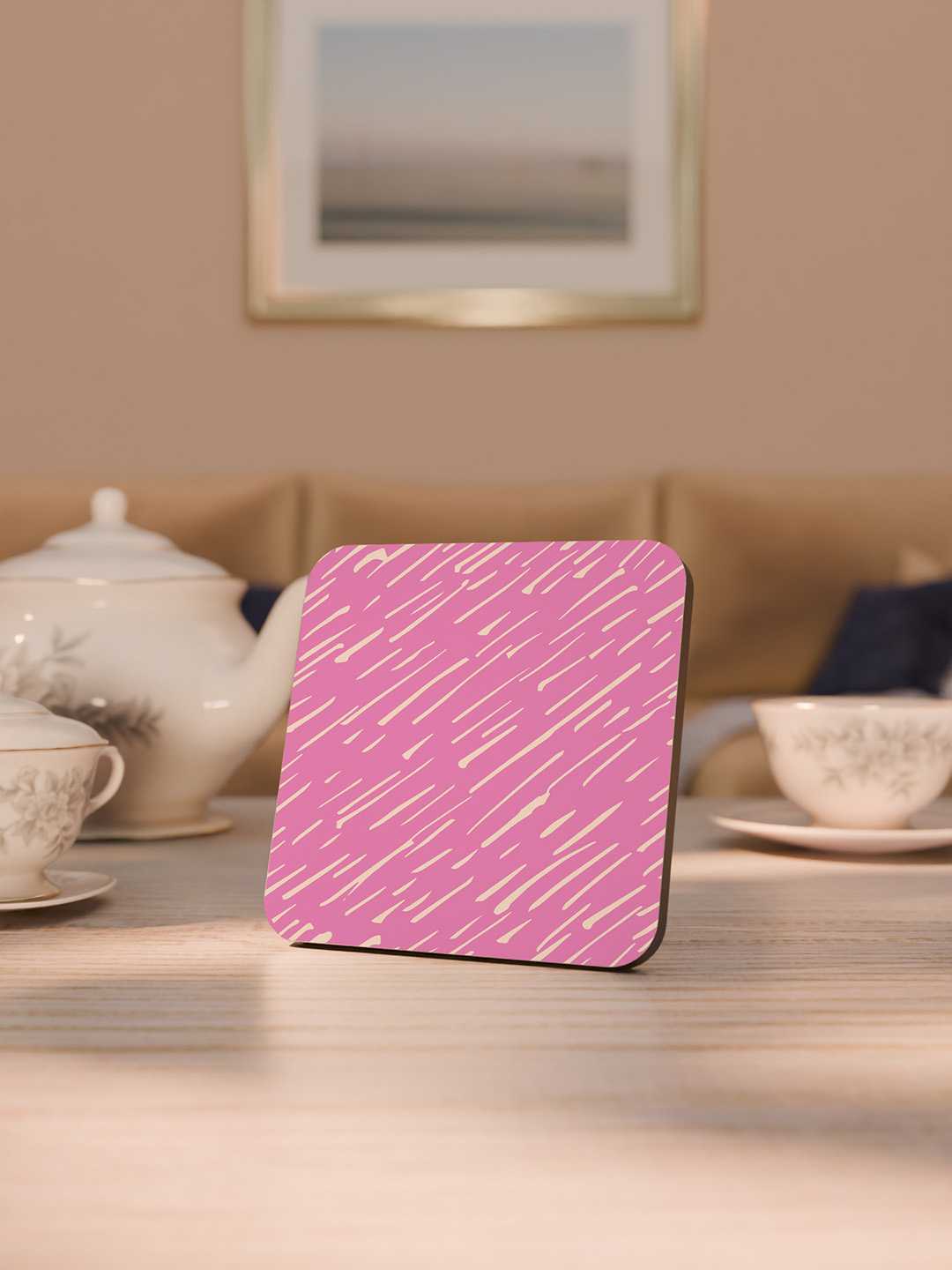 Doodle Pop Pattern Graphic Coasters - Pack of 6