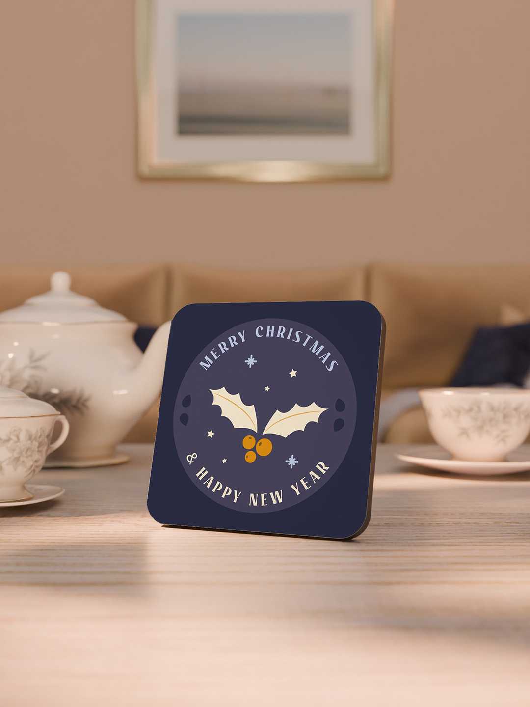 Christmas Graphic Coasters - Pack of 6