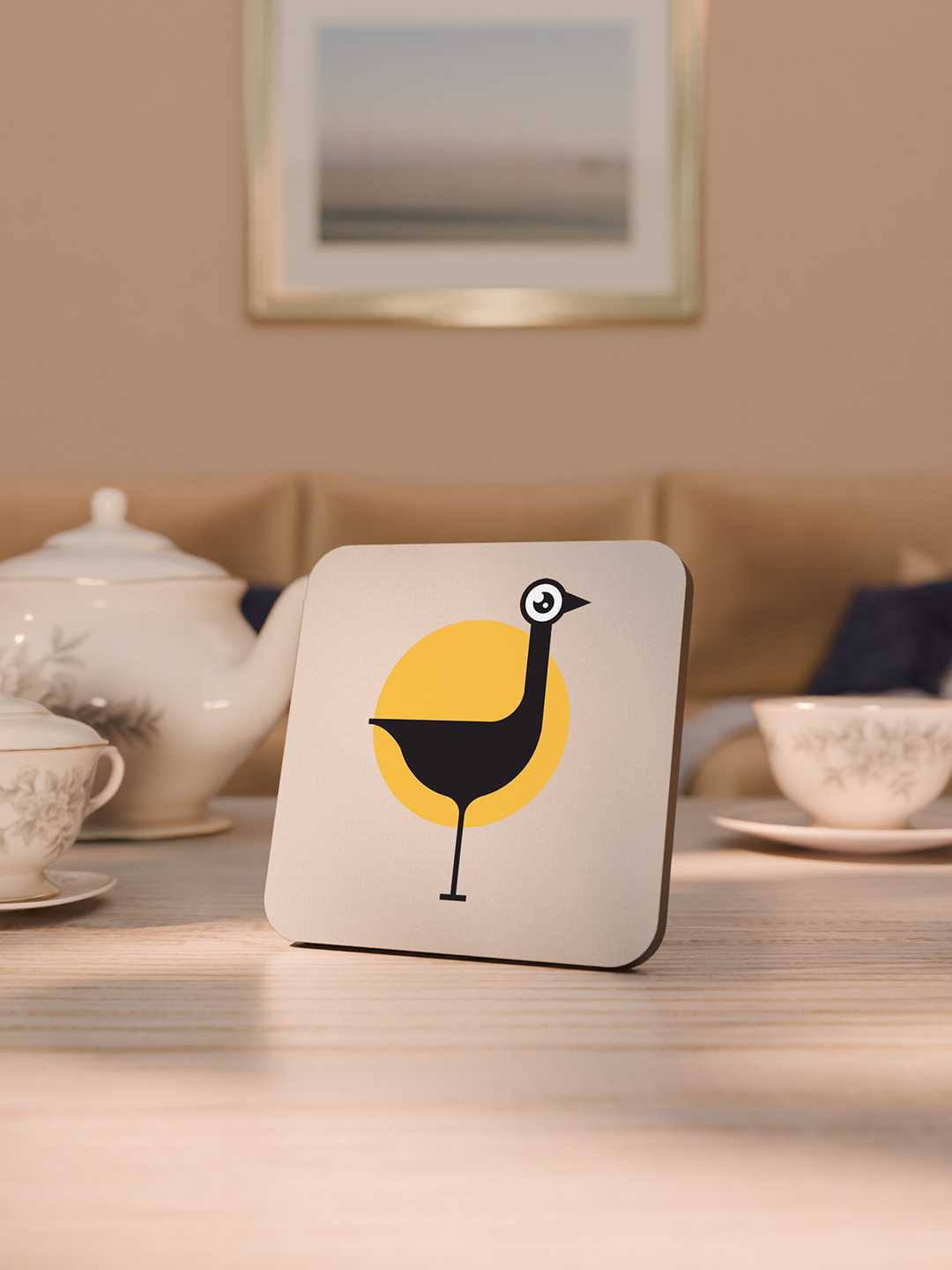 Birdy Nest Graphic Coasters - Pack of 6