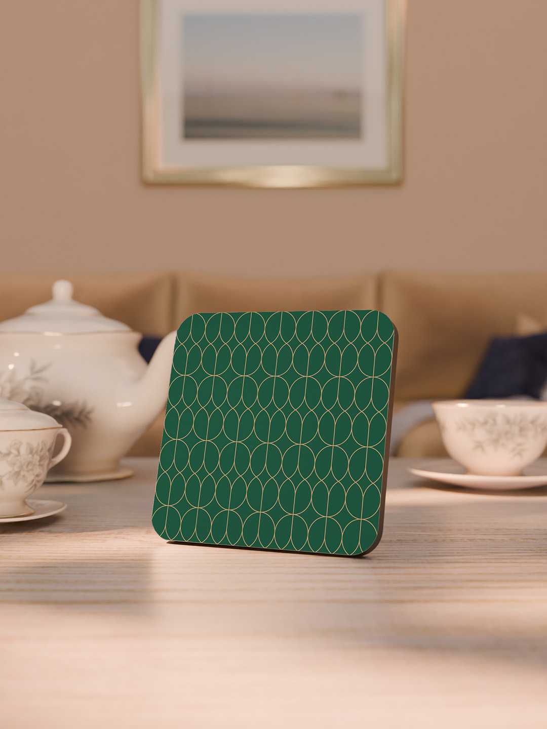Elegant Luxe Pattern Graphic Coasters - Pack of 6
