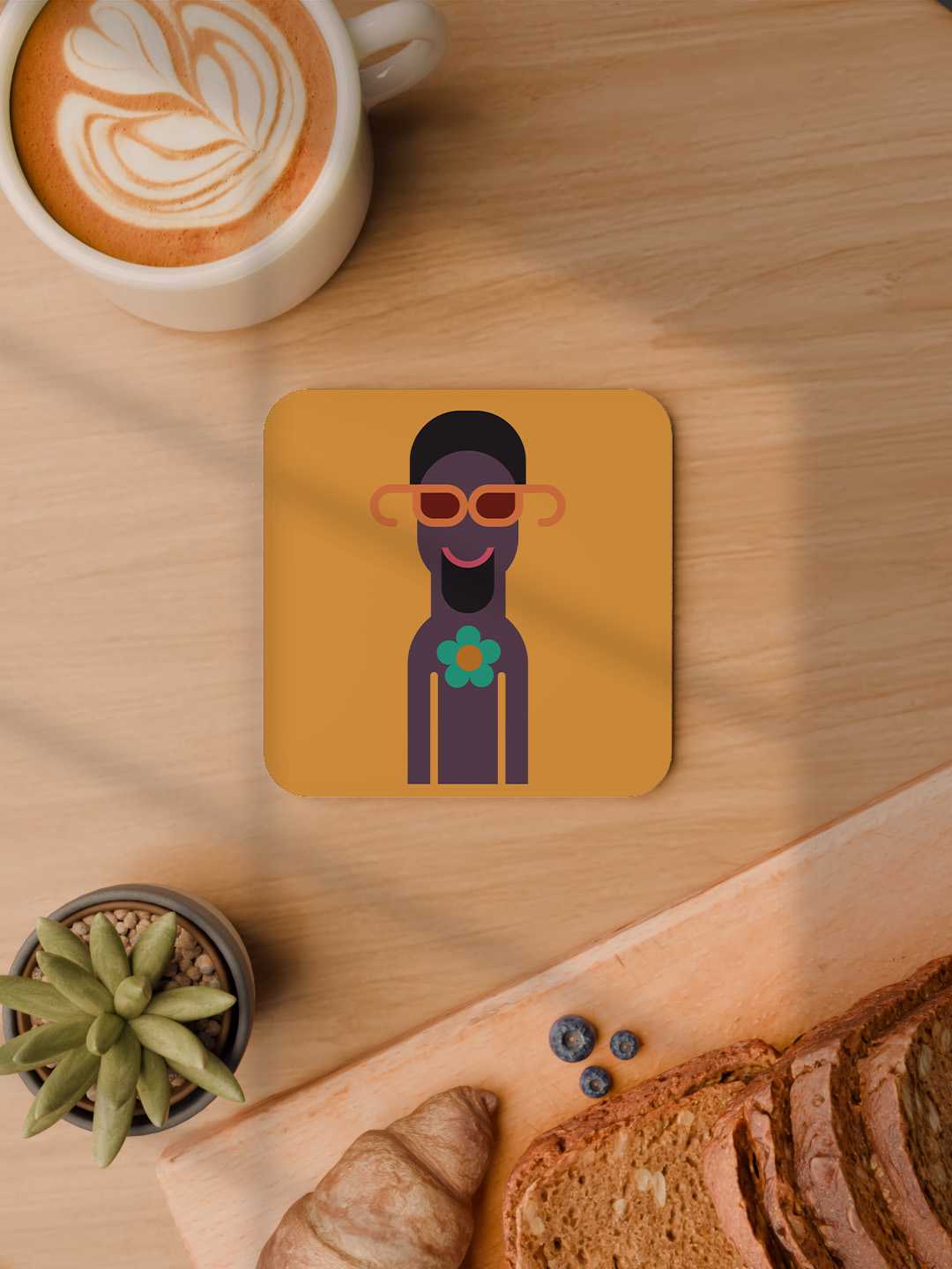 The Cool Crew Graphic Coasters - Pack of 6