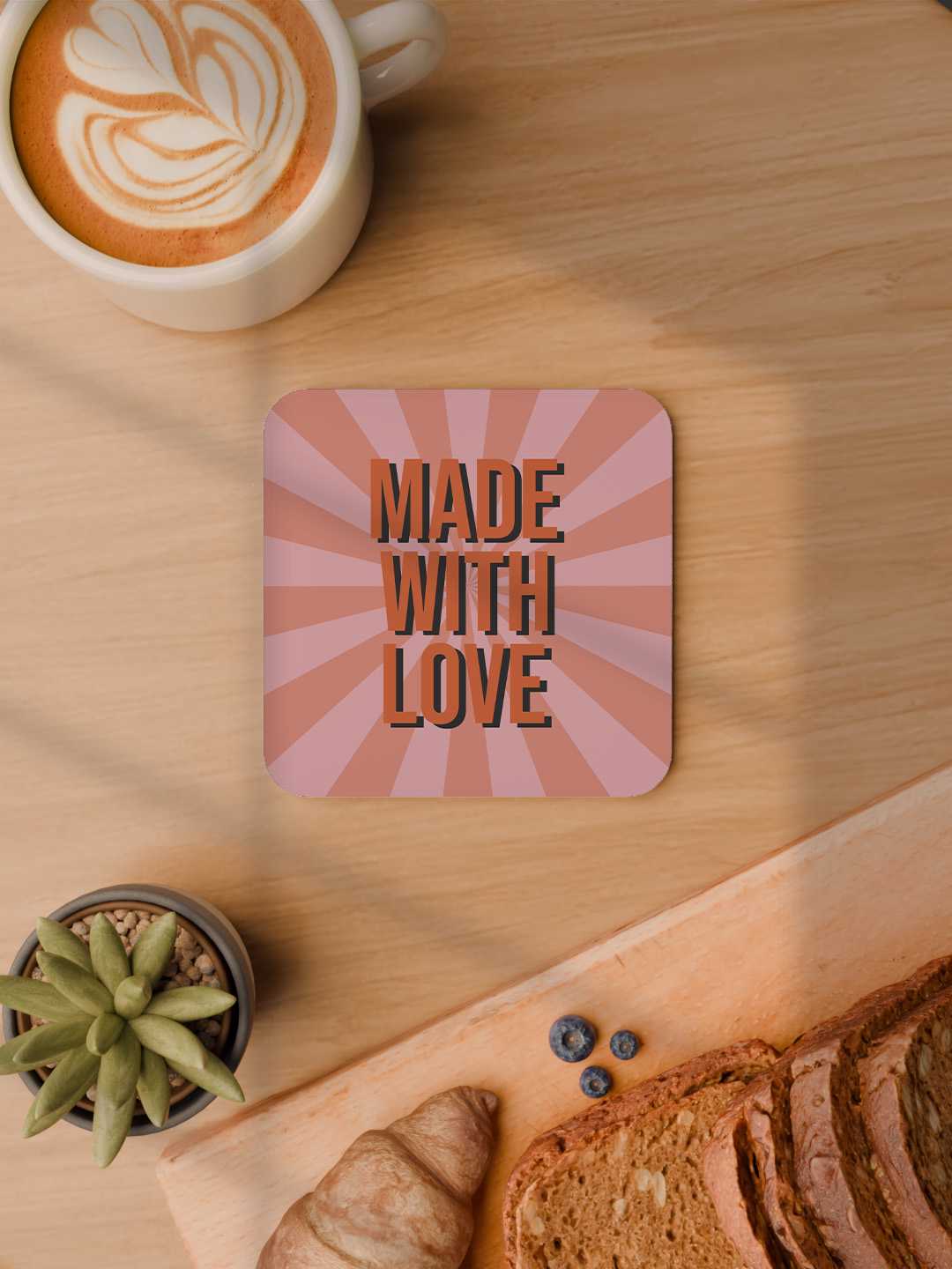 Love and Latte Graphic Coasters - Pack of 6