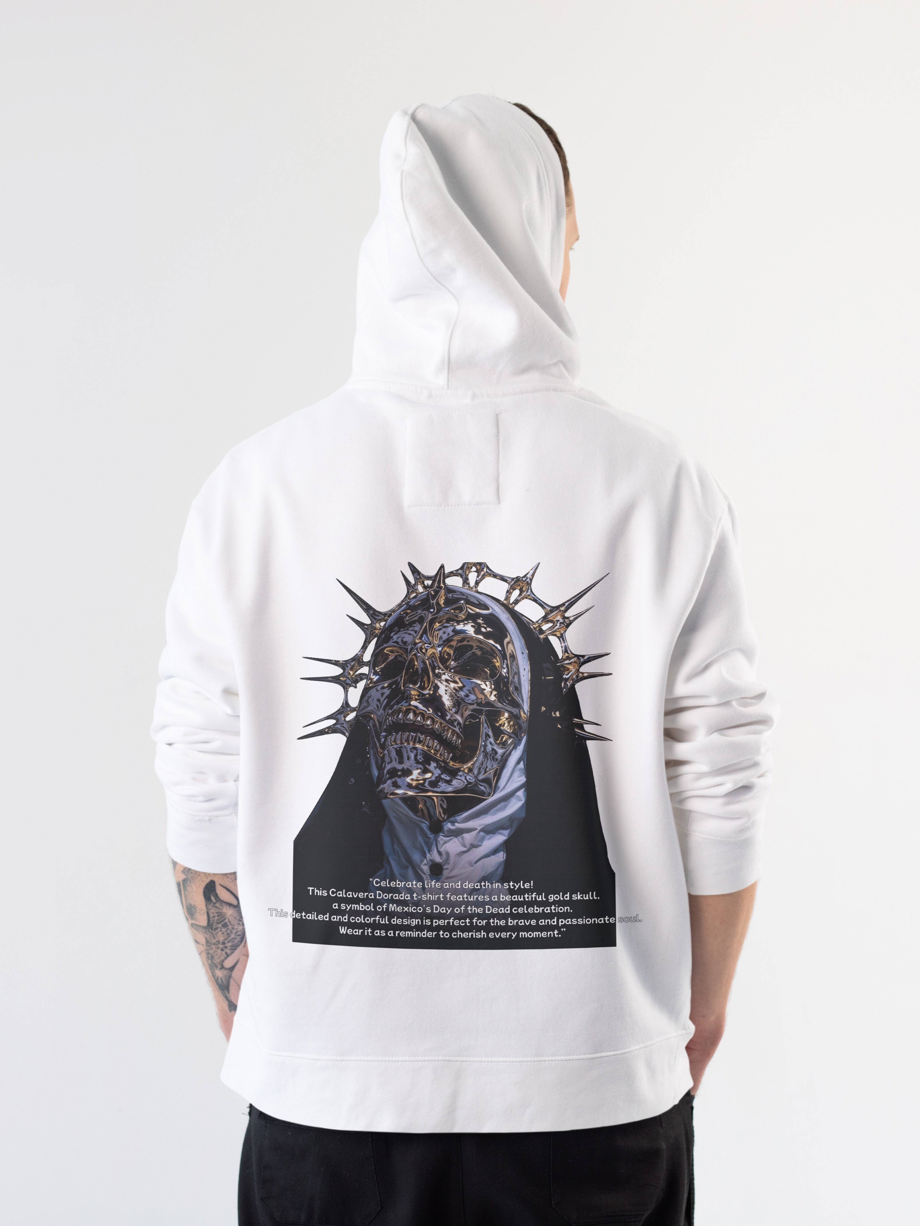 Calavera Dorada Pullover Hoodie