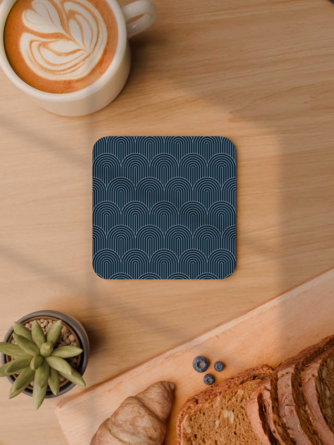 Elegant Luxe Pattern Graphic Coasters - Pack of 6