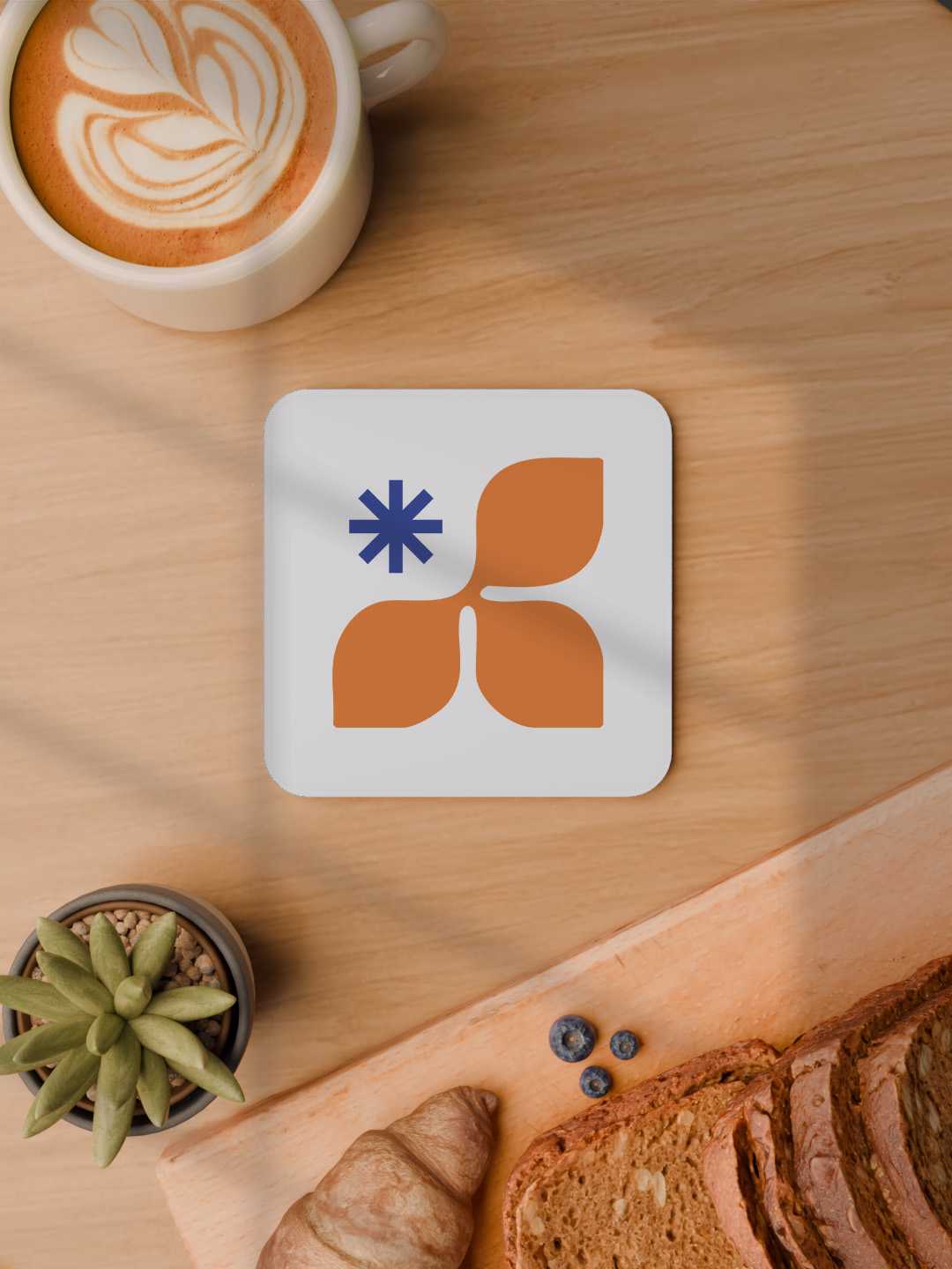 Geo Floral Graphic Coasters - Pack of 6