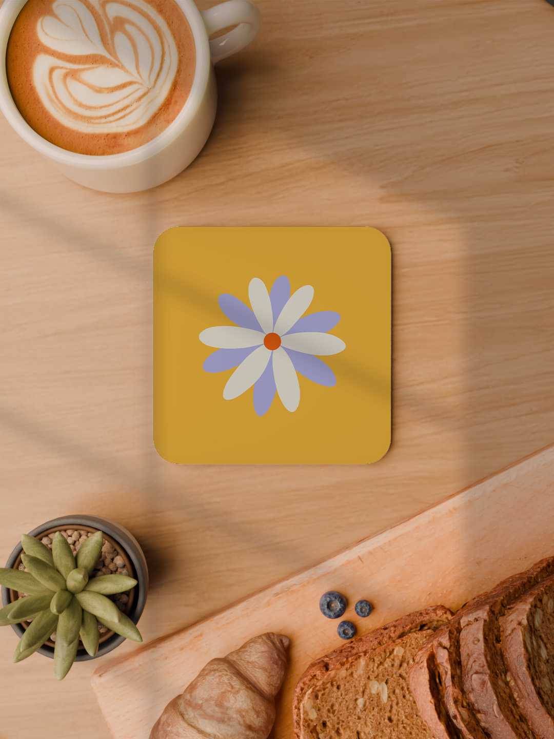 Floral Graphic Coasters - Pack of 6