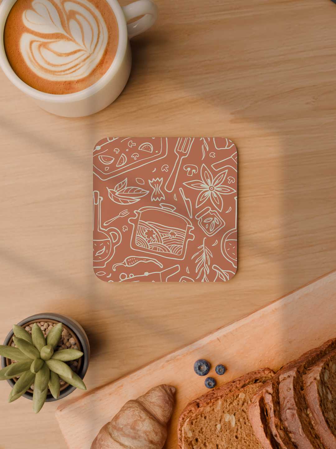 Whimsy Kitchen Graphic Coasters - Pack of 6