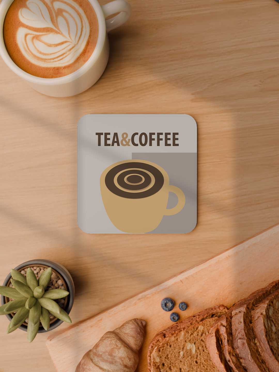 Tea & Coffee Graphic Coasters - Pack of 6
