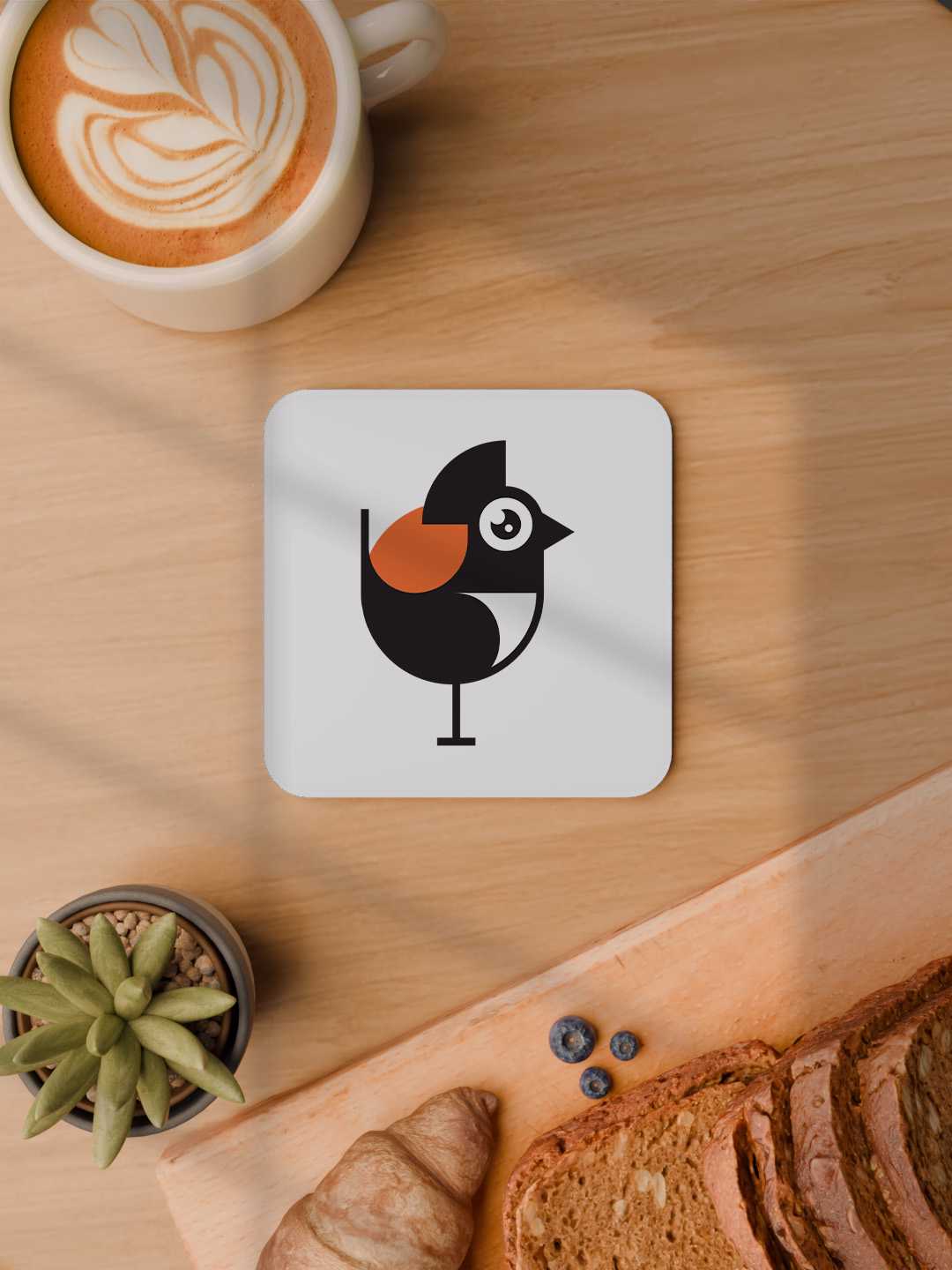 Birdy Nest Graphic Coasters - Pack of 6