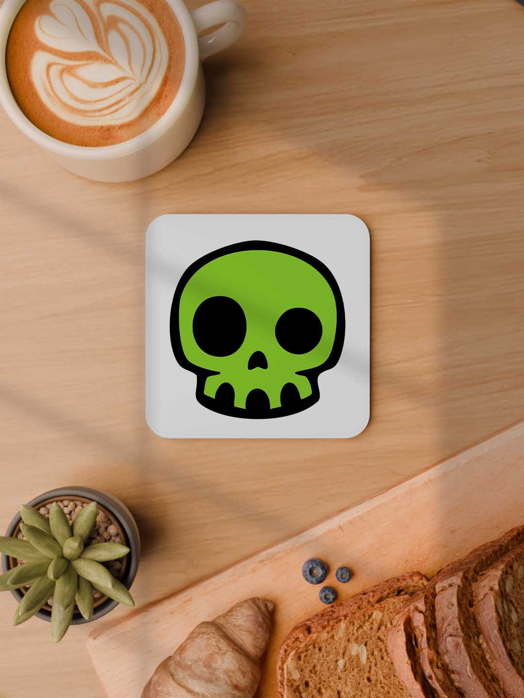 Skull Graphic Coasters - Pack of 6