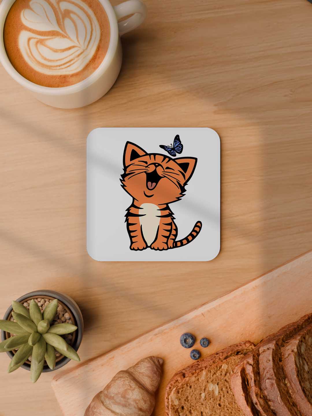 Cats Graphic Coasters - Pack of 6