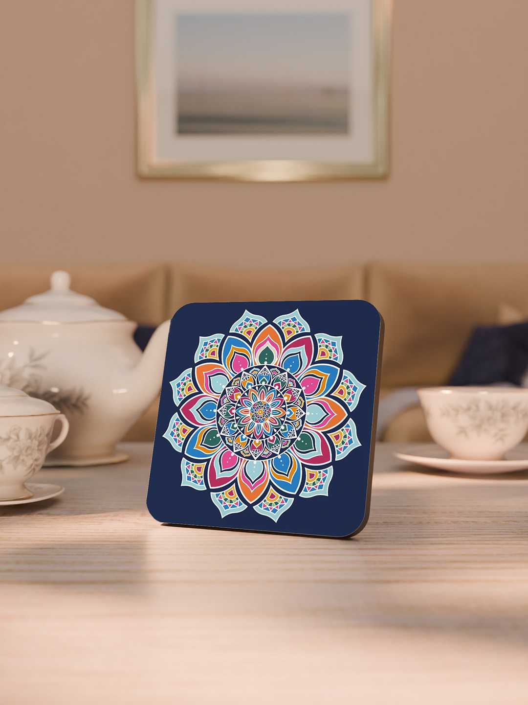 Mandala Pattern Graphic Coasters - Pack of 6