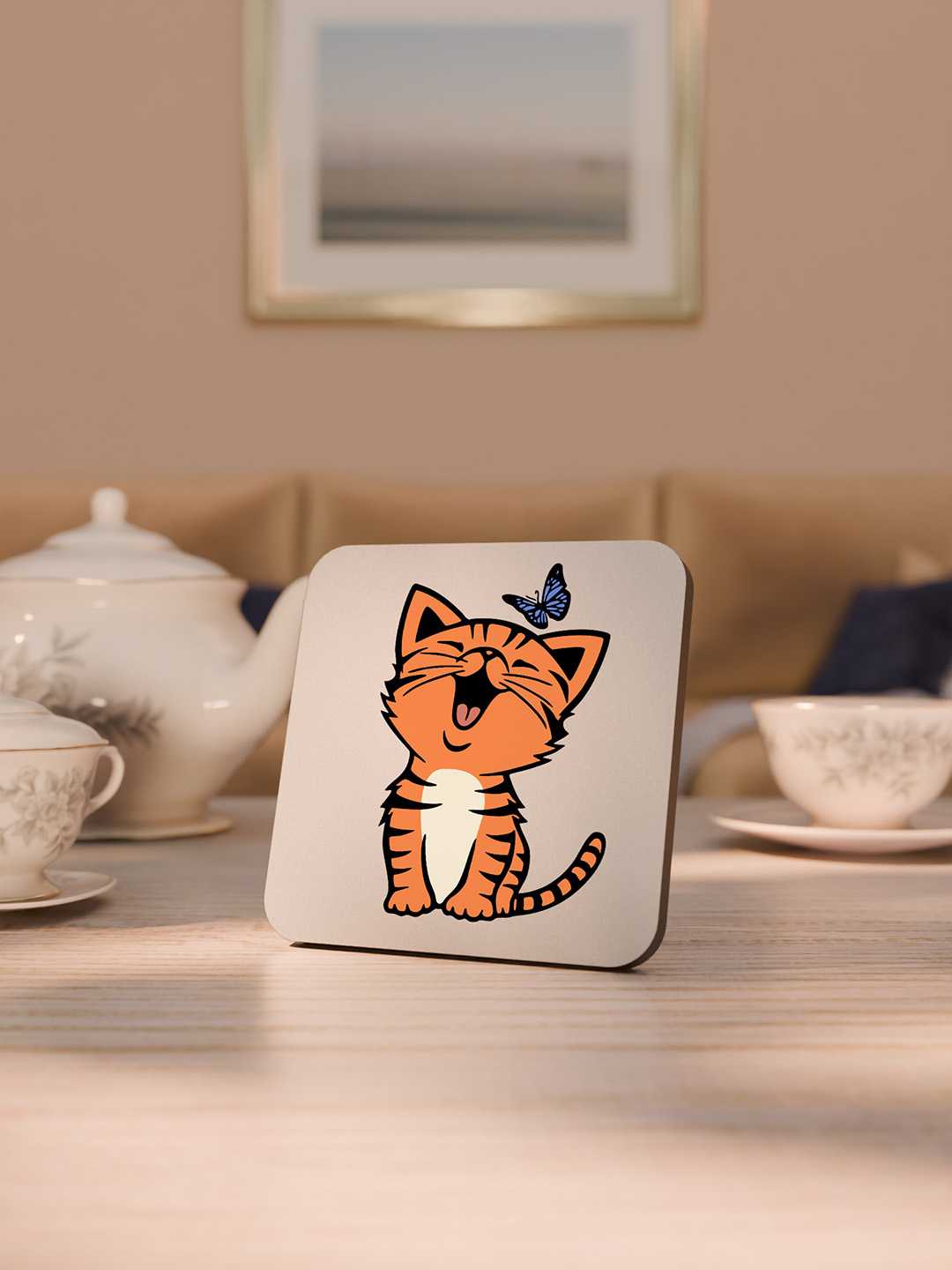 Cats Graphic Coasters - Pack of 6