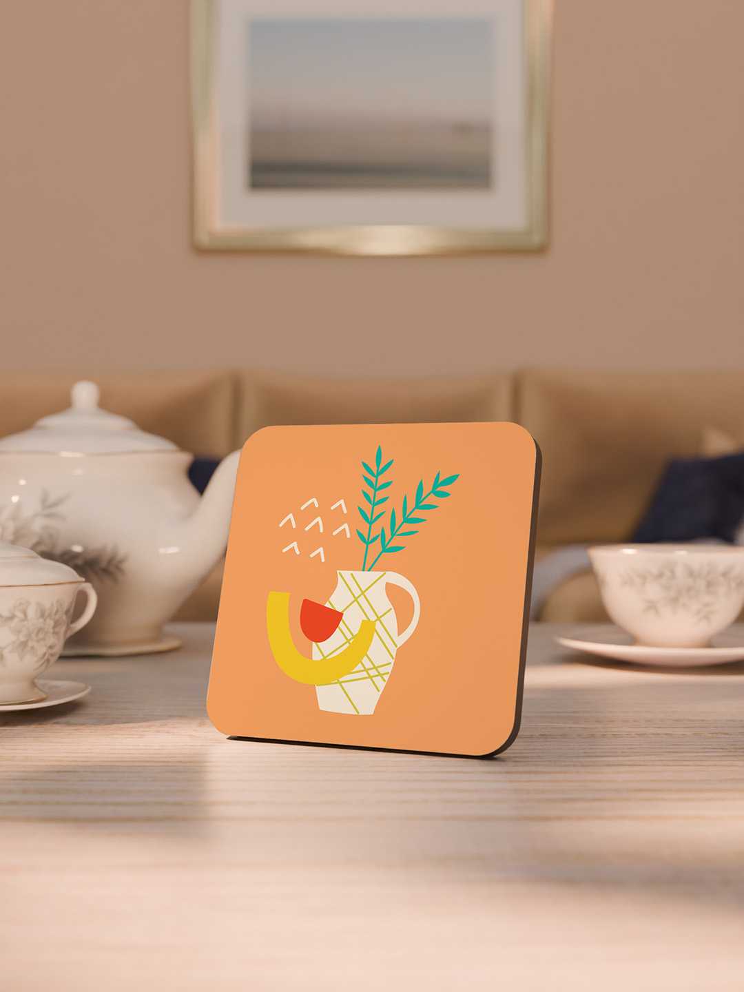 Boho Bloom Graphic Coasters - Pack of 6