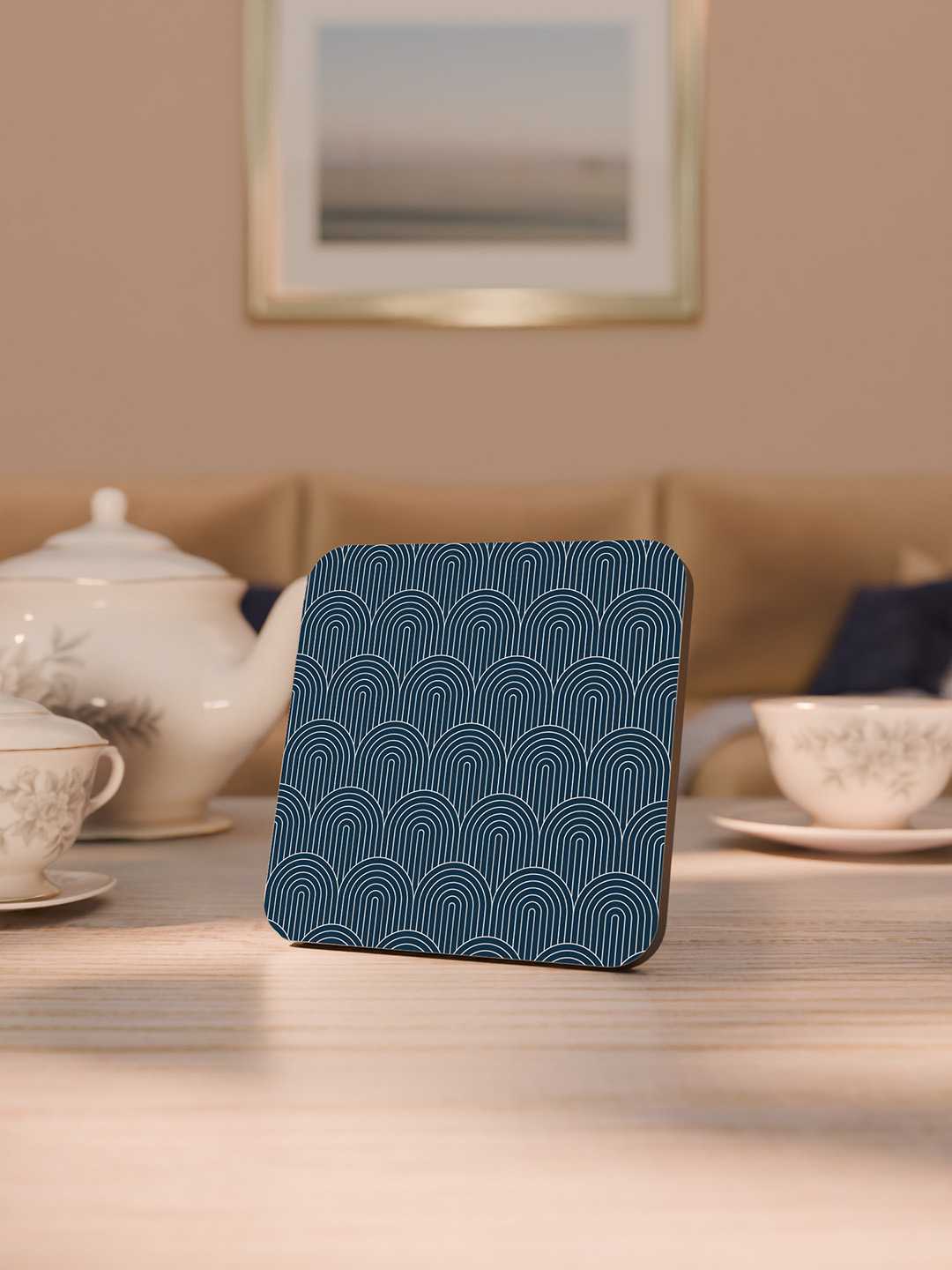 Elegant Luxe Pattern Graphic Coasters - Pack of 6