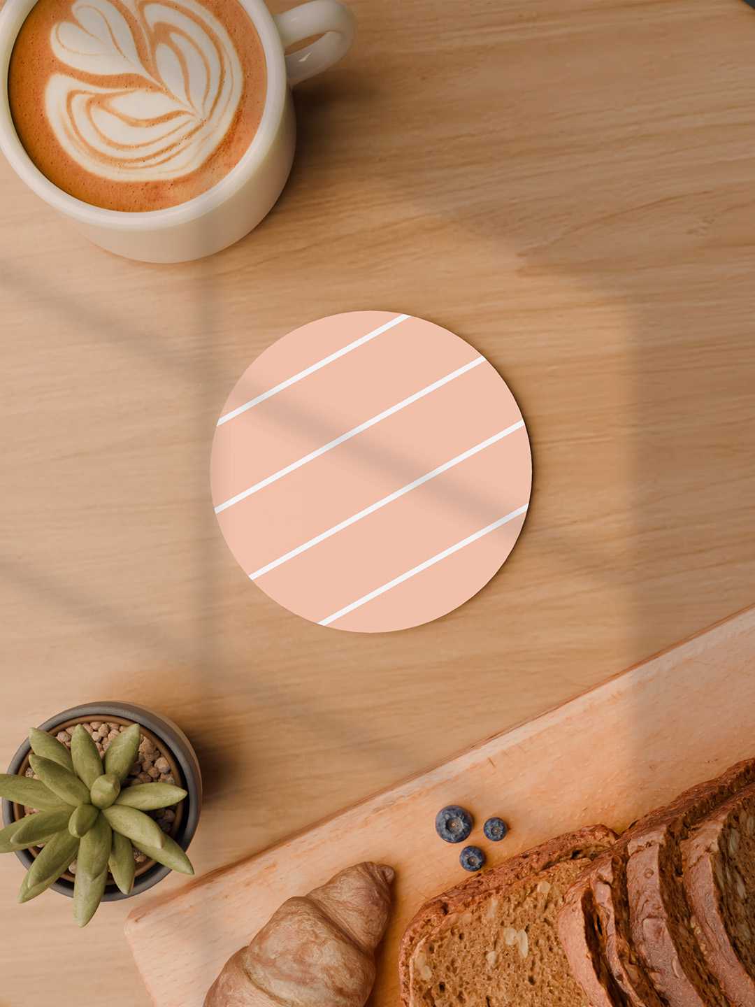 Pastel Geometry Art Graphic Coasters - Pack of 6
