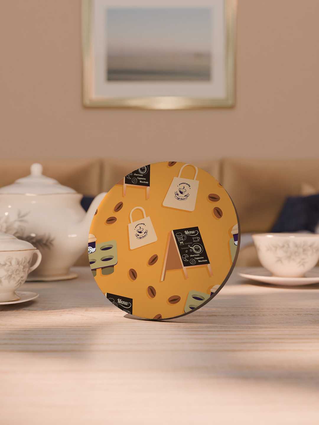 Brew & Bakery Graphic Coasters - Pack of 6