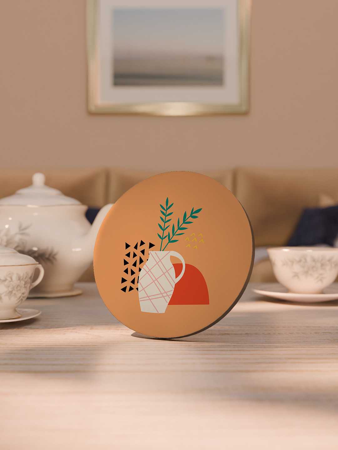 Boho Bloom Graphic Coasters - Pack of 6