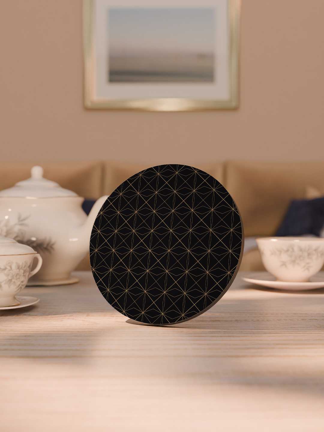 Elegant Luxe Pattern Graphic Coasters - Pack of 6