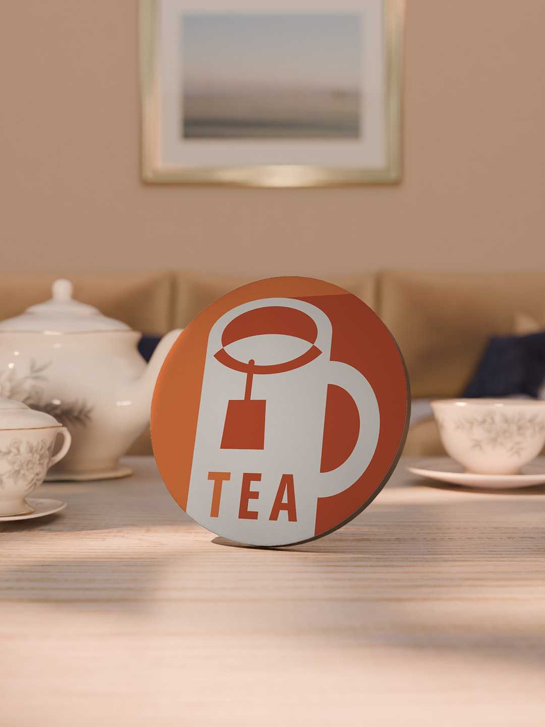 Tea & Coffee Graphic Coasters - Pack of 6