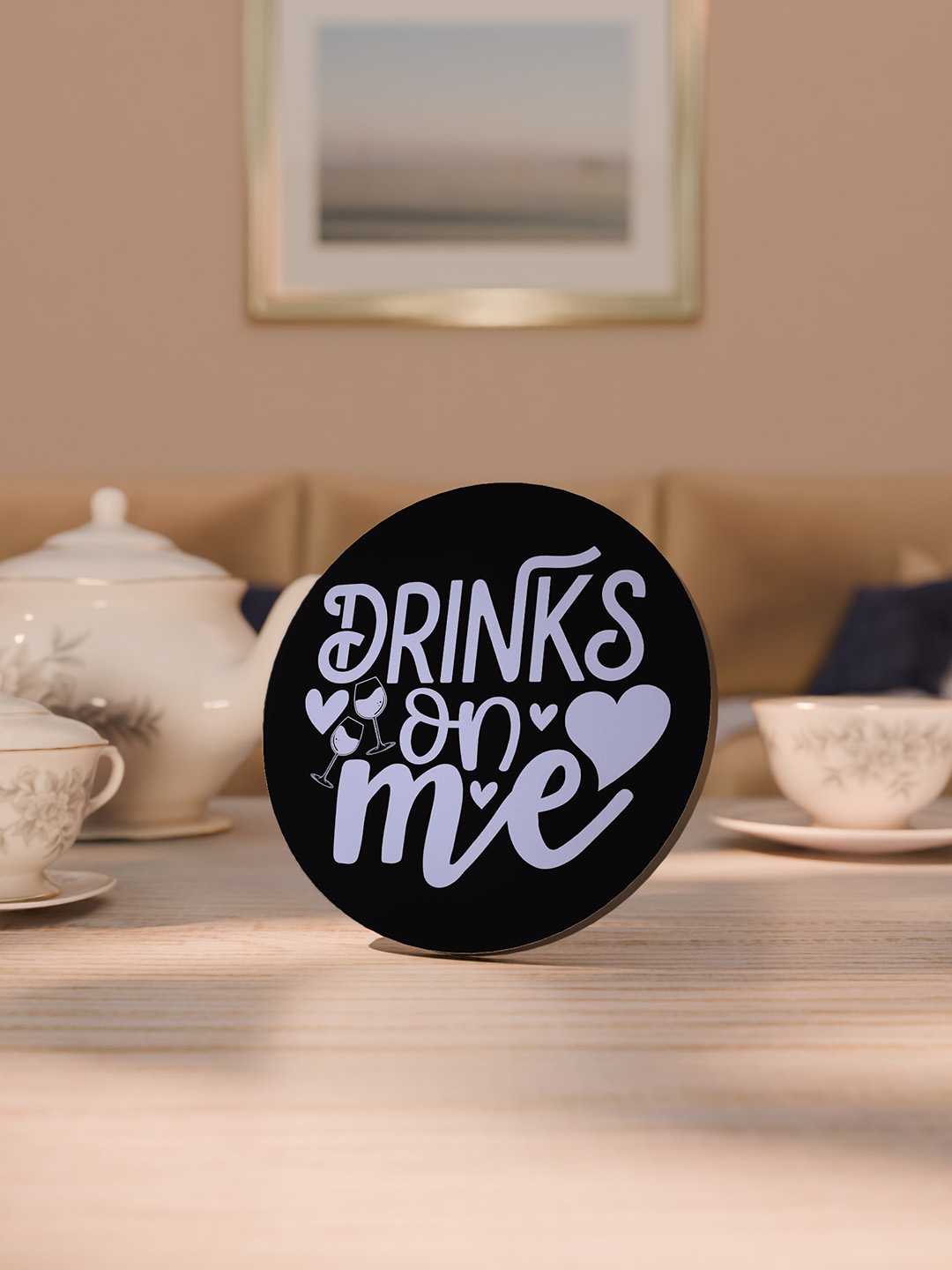 Drunk Talks Graphic Coasters - Pack of 6