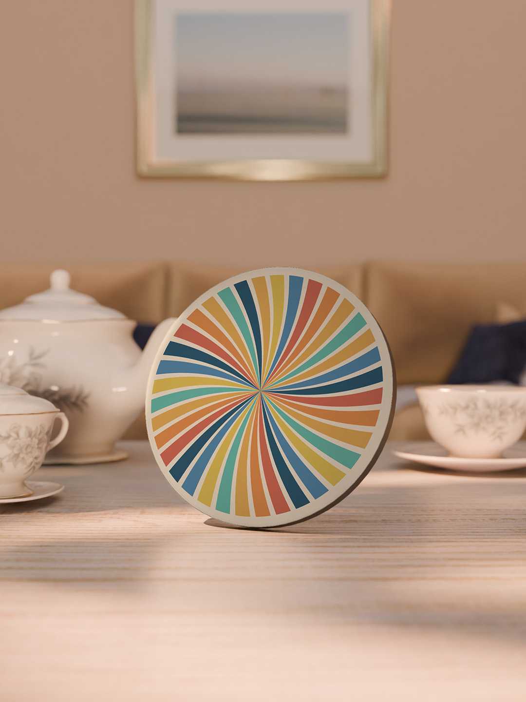 Retro Pattern Graphic Coasters - Pack of 6