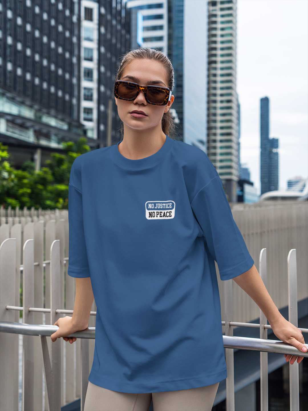 No Justice No Peace Oversized Tee