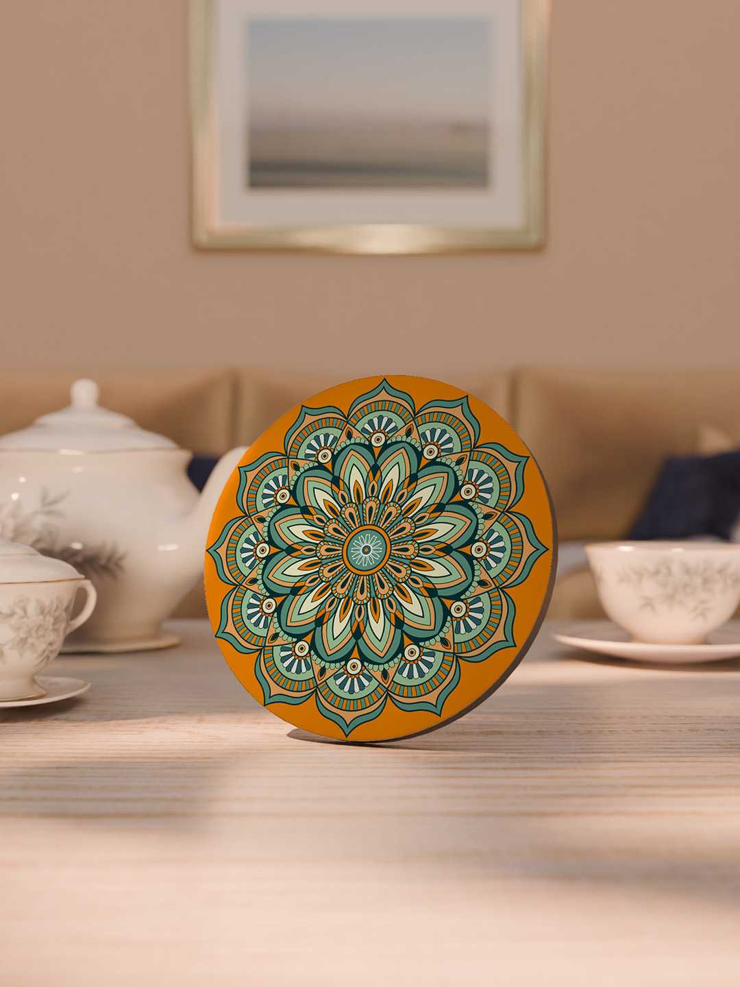 Mandala Pattern Graphic Coasters - Pack of 6