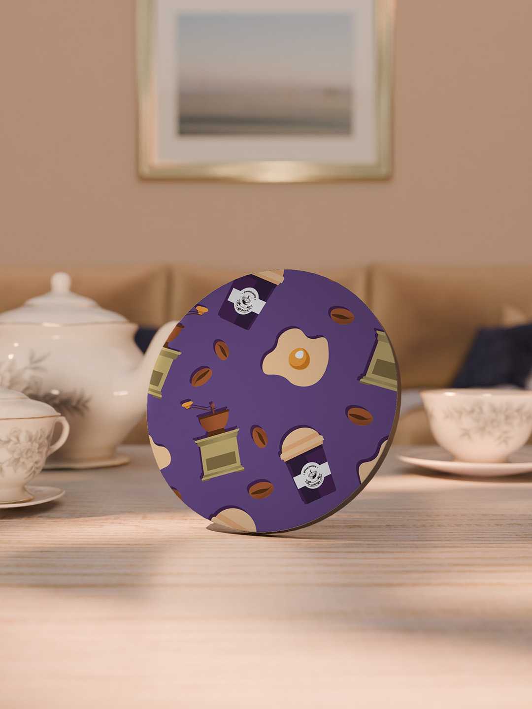 Brew & Bakery Graphic Coasters - Pack of 6