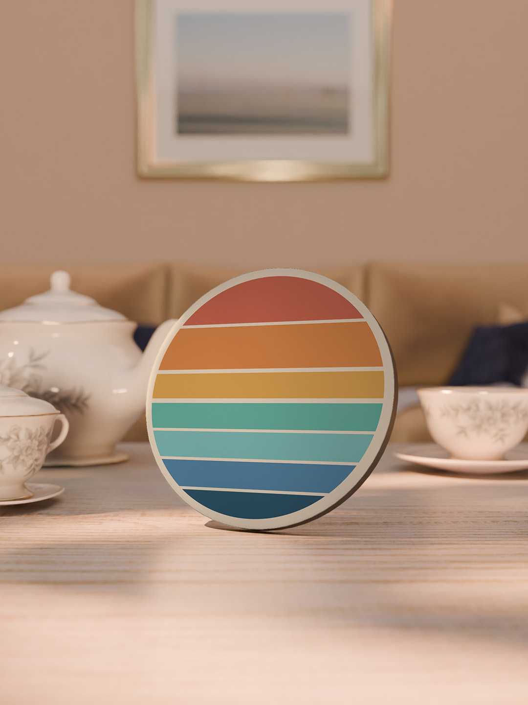 Retro Pattern Graphic Coasters - Pack of 6