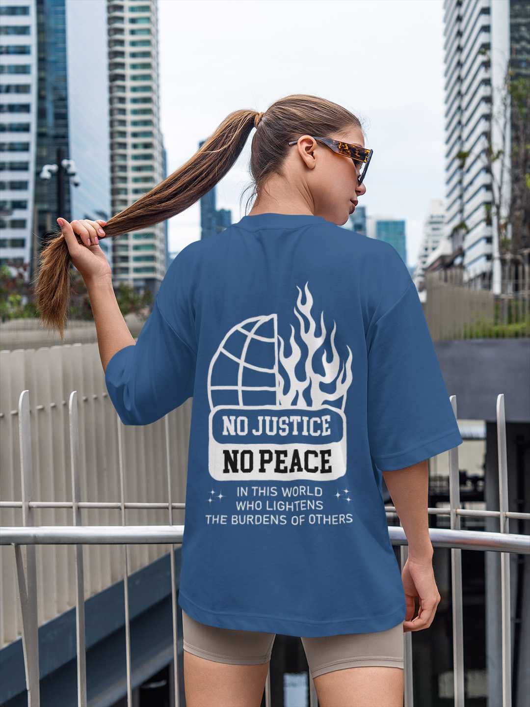 No Justice No Peace Oversized Tee