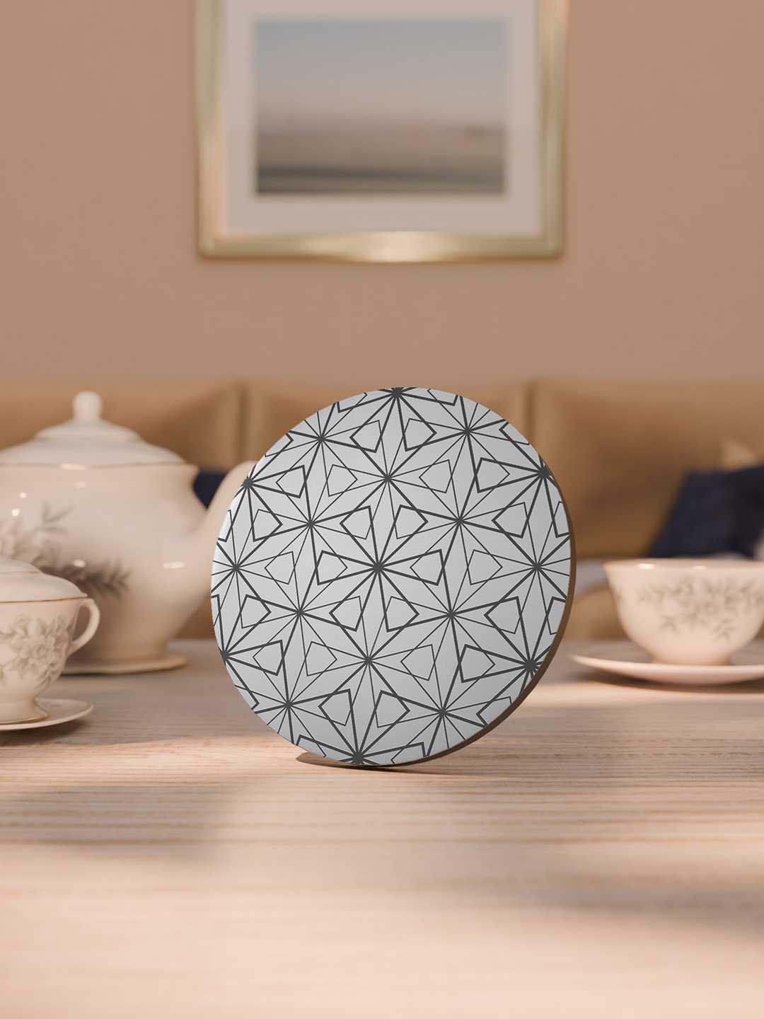 Elegant Luxe Pattern Graphic Coasters - Pack of 6