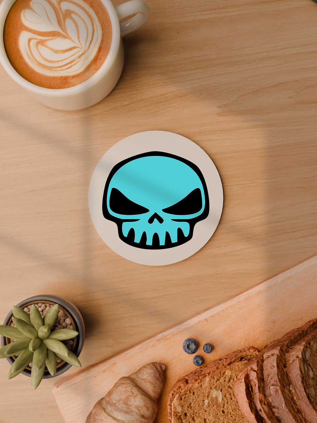 Skull Graphic Coasters - Pack of 6