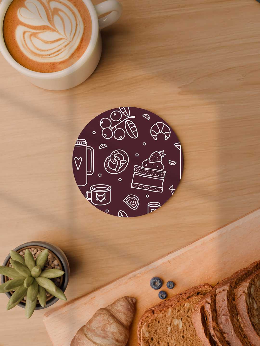 Whimsy Kitchen Graphic Coasters - Pack of 6