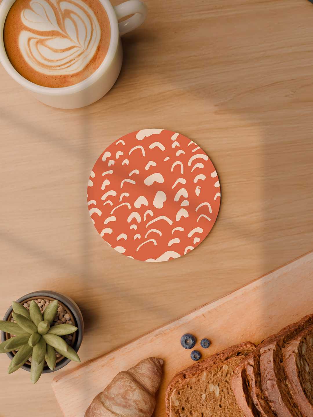 Doodle Pop Pattern Graphic Coasters - Pack of 6