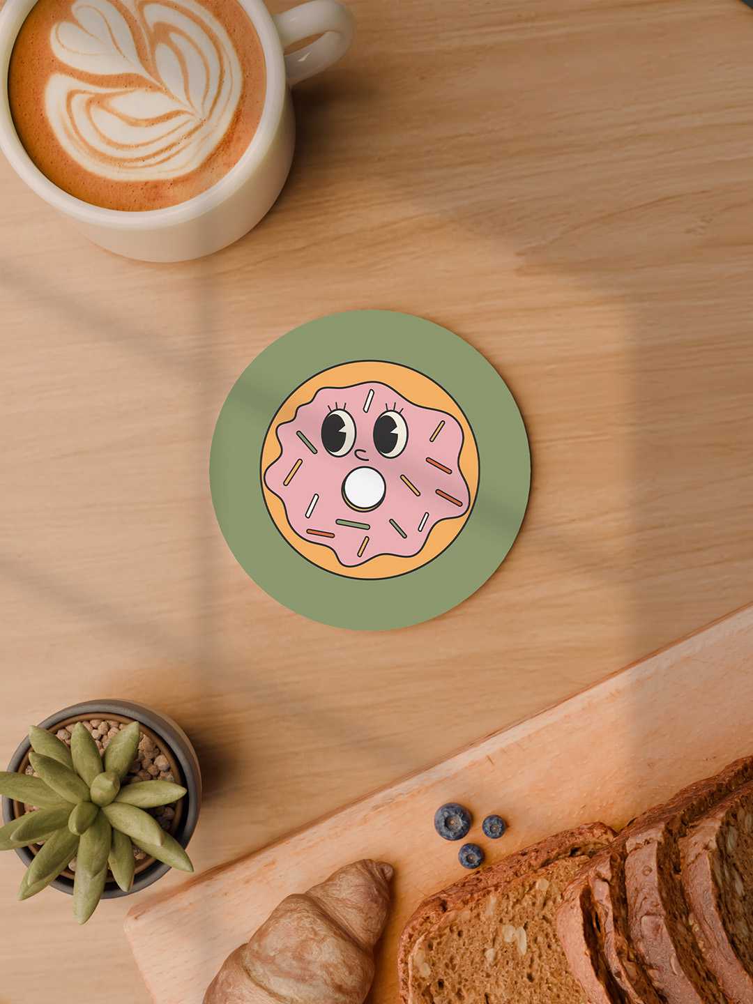 Love and Latte Graphic Coasters - Pack of 6