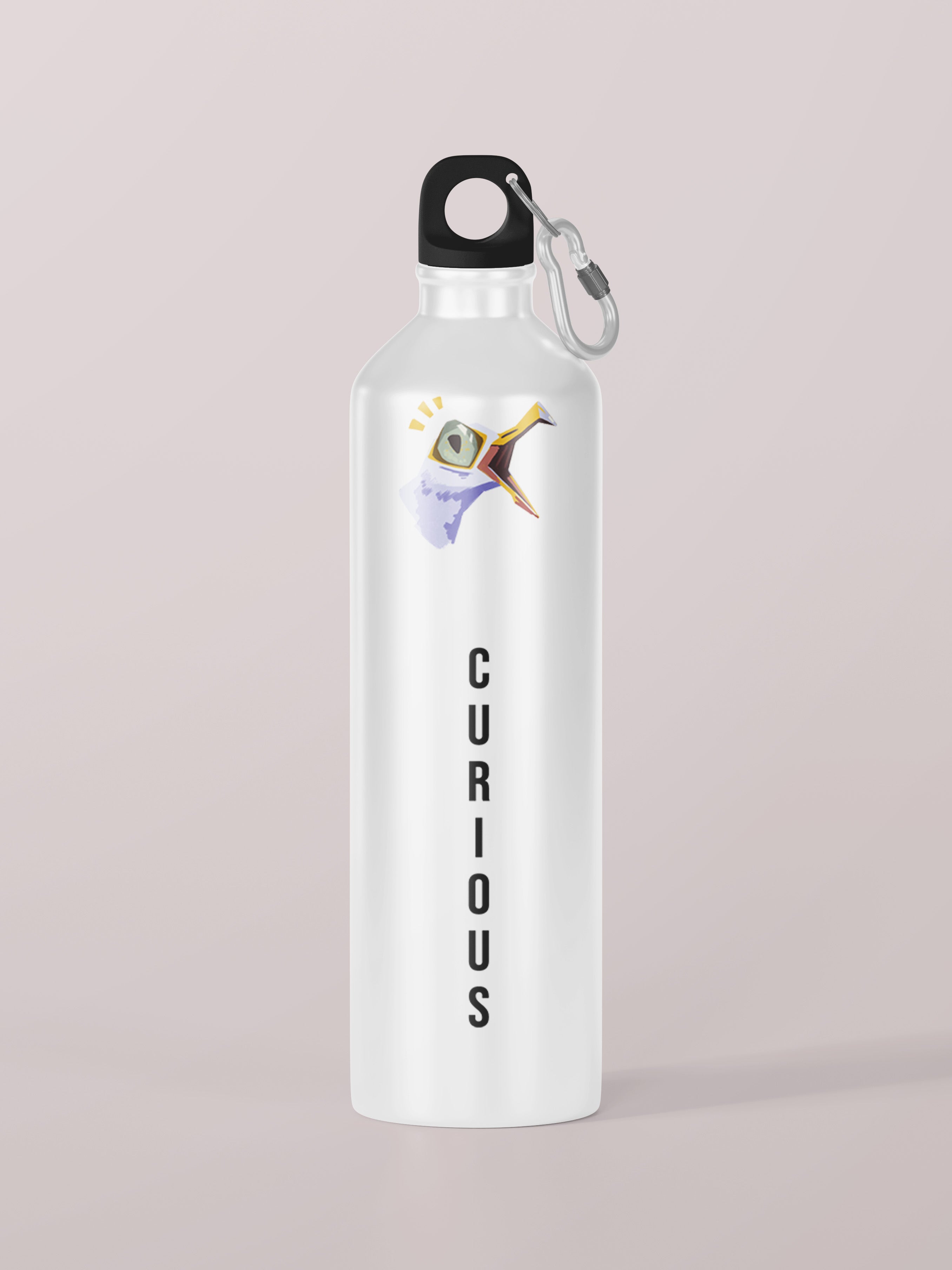 Curious Graphic Metal Bottle