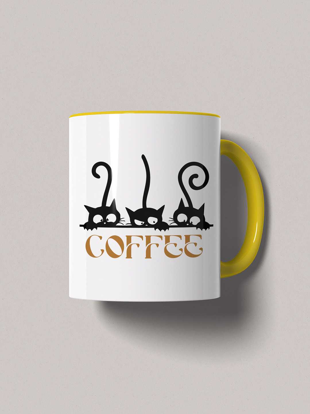 COFFEE CATS Graphic Printed Ceramic Mug