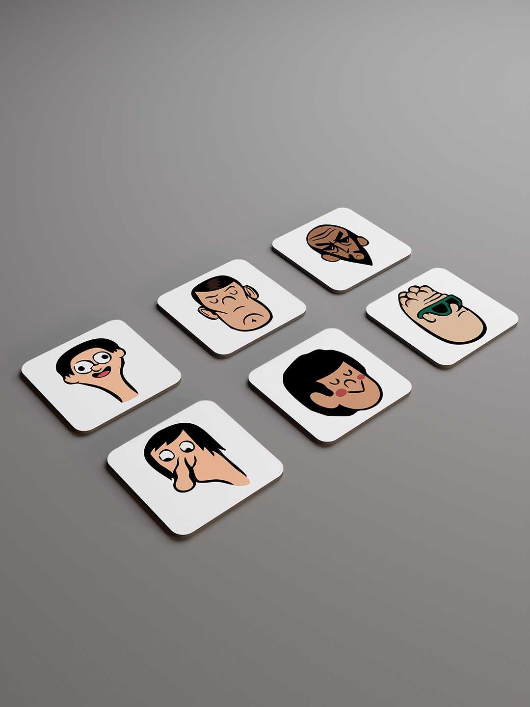 The LOL Expressions Graphic Coasters - Pack of 6