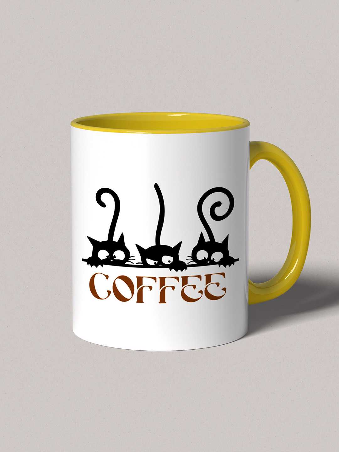 COFFEE CATS Graphic Printed Ceramic Mug