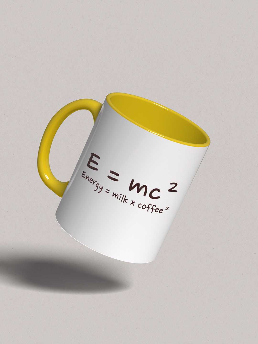 E=MC2 Graphic Printed Ceramic Mug