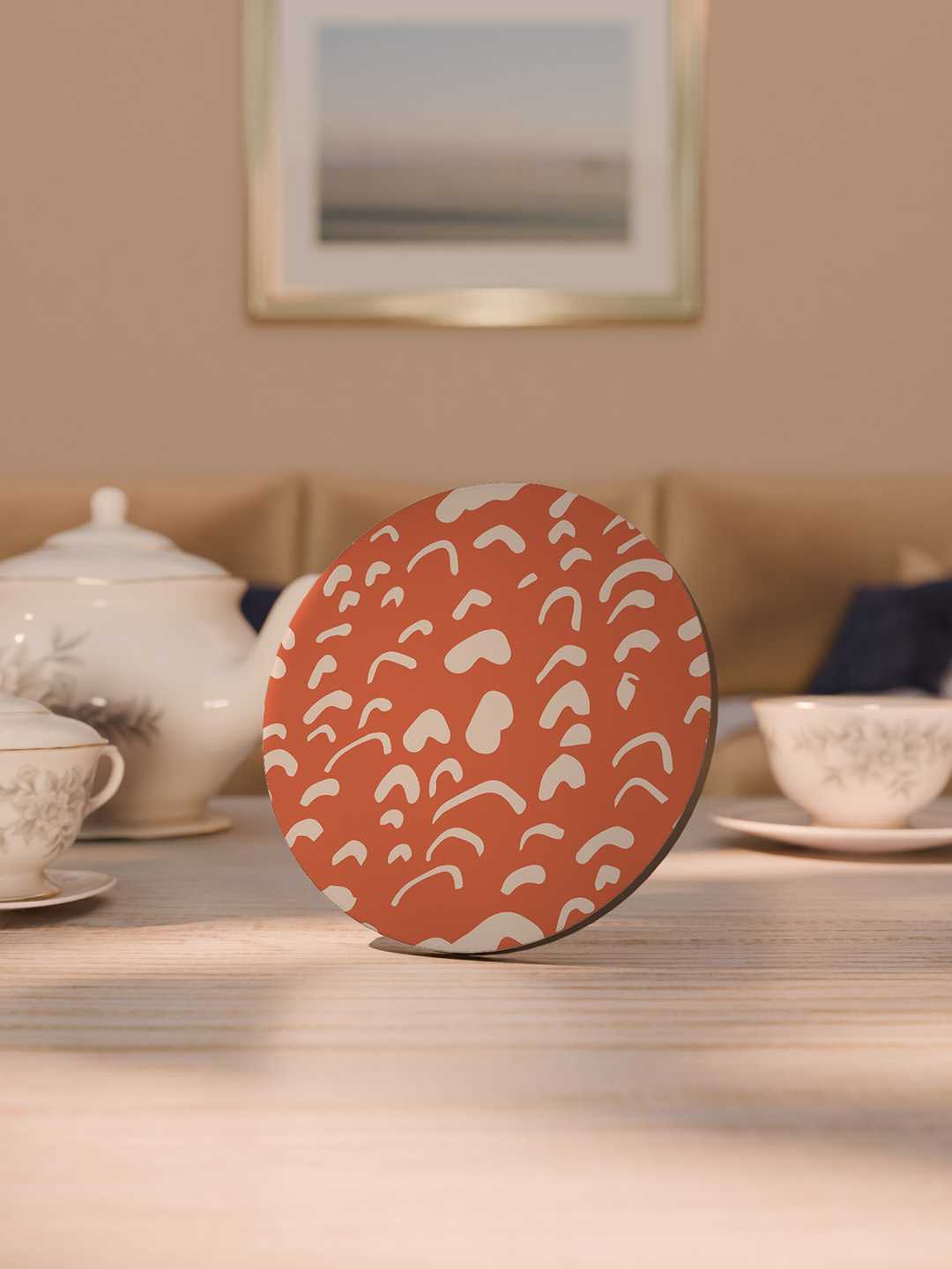 Doodle Pop Pattern Graphic Coasters - Pack of 6