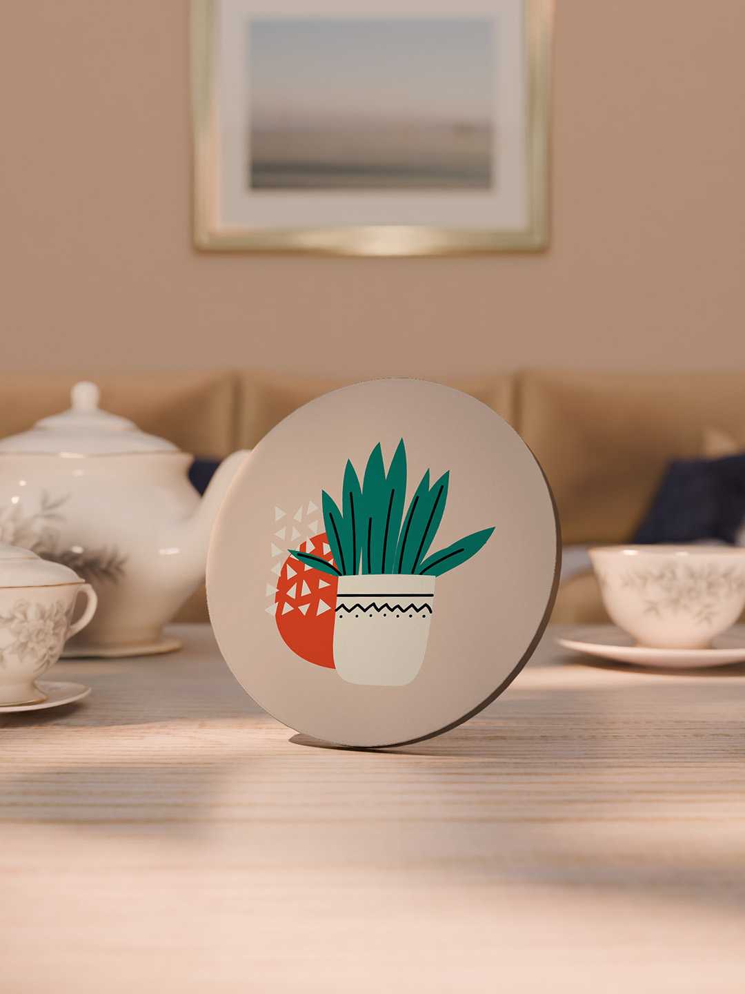 Boho Bloom Graphic Coasters - Pack of 6